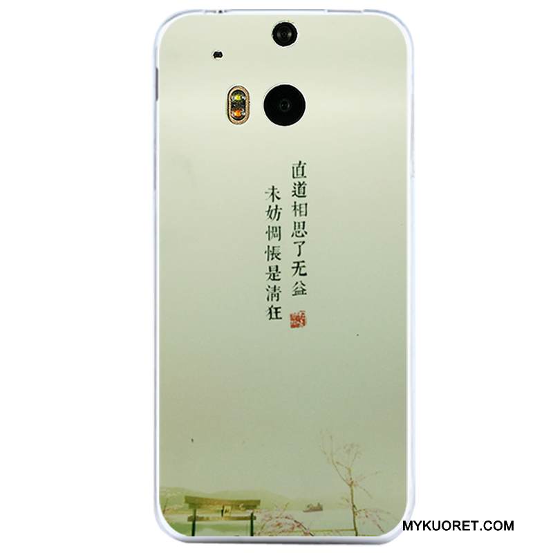Kuori Htc One M8 Pehmeä Neste Puhelimen Kuoret Läpinäkyvä, Kotelo Htc One M8 Suojaus Murtumaton Tuuli