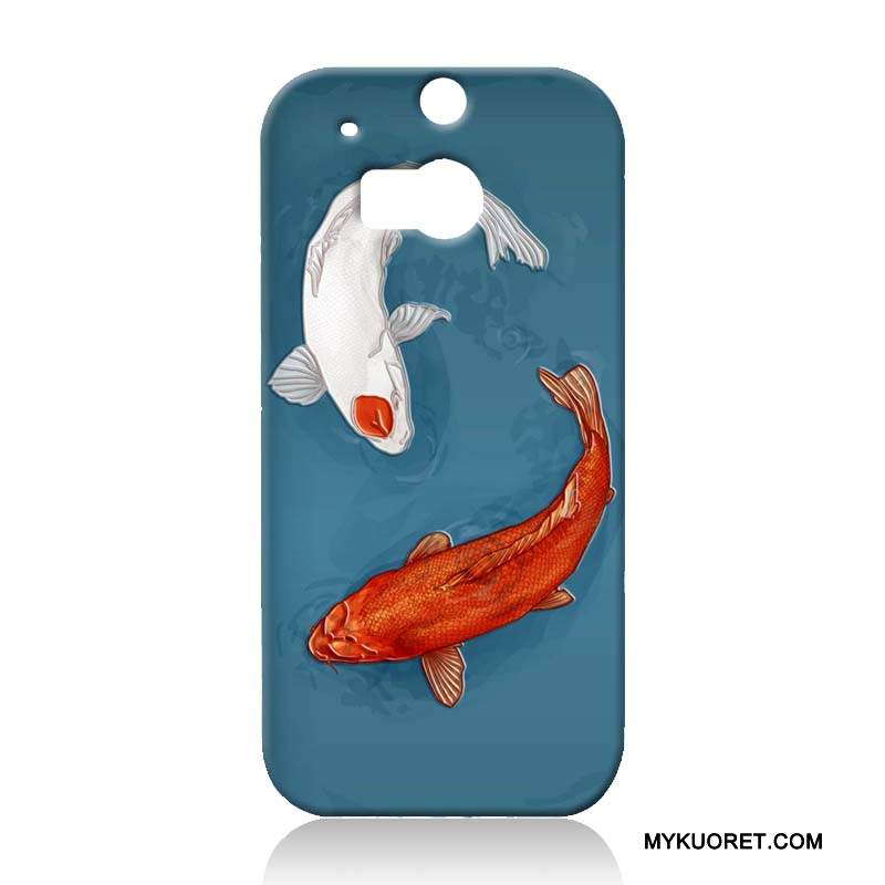 Kuori Htc One M8 Sarjakuva Murtumaton Puhelimen Kuoret, Kotelo Htc One M8 Maalaus Violetti Kova