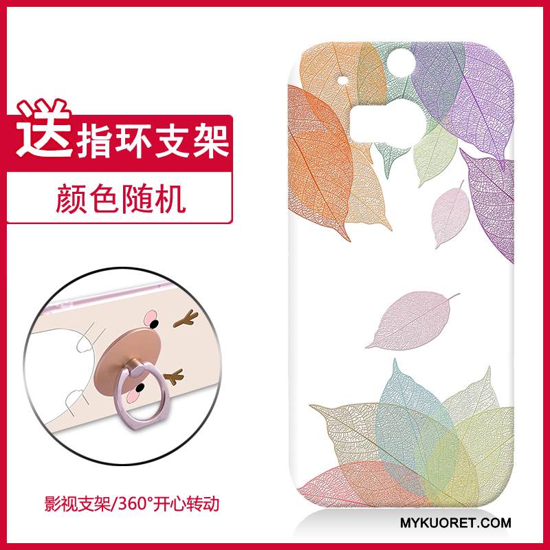 Kuori Htc One M8 Sarjakuva Suuntaus Valkoinen, Kotelo Htc One M8 Suojaus Murtumaton Puhelimen Kuoret