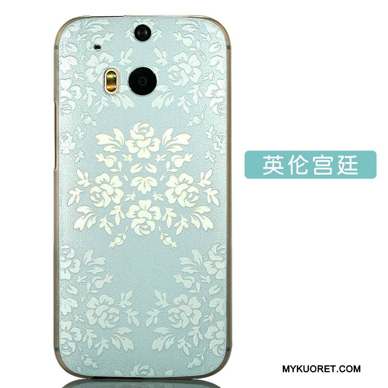 Kuori Htc One M8 Sarjakuva Valkoinen Kova, Kotelo Htc One M8 Suojaus Puhelimen Kuoret Ihana