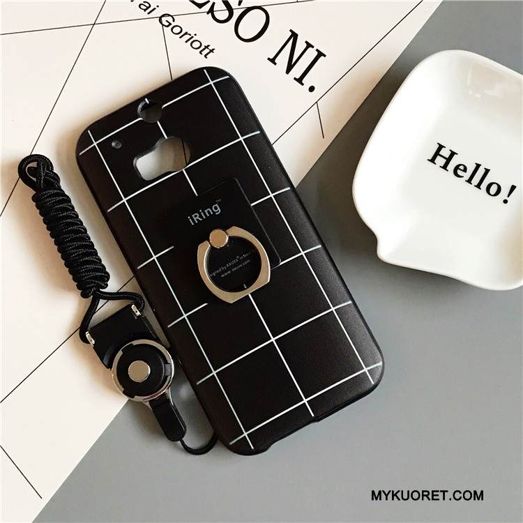 Kuori Htc One M8 Silikoni Puhelimen Kuoret Valkoinen, Kotelo Htc One M8 Pehmeä Neste Musta Pleedi