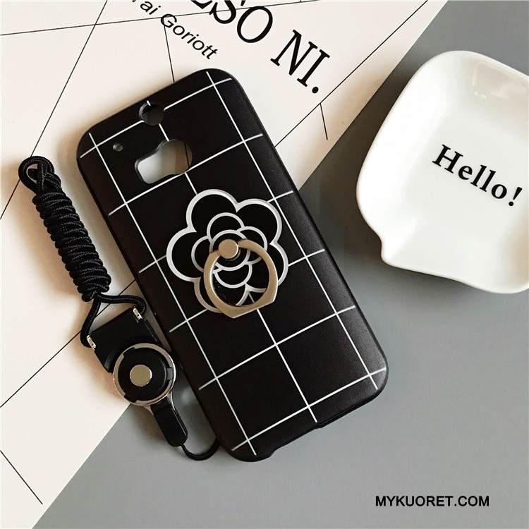 Kuori Htc One M8 Silikoni Puhelimen Kuoret Valkoinen, Kotelo Htc One M8 Pehmeä Neste Musta Pleedi