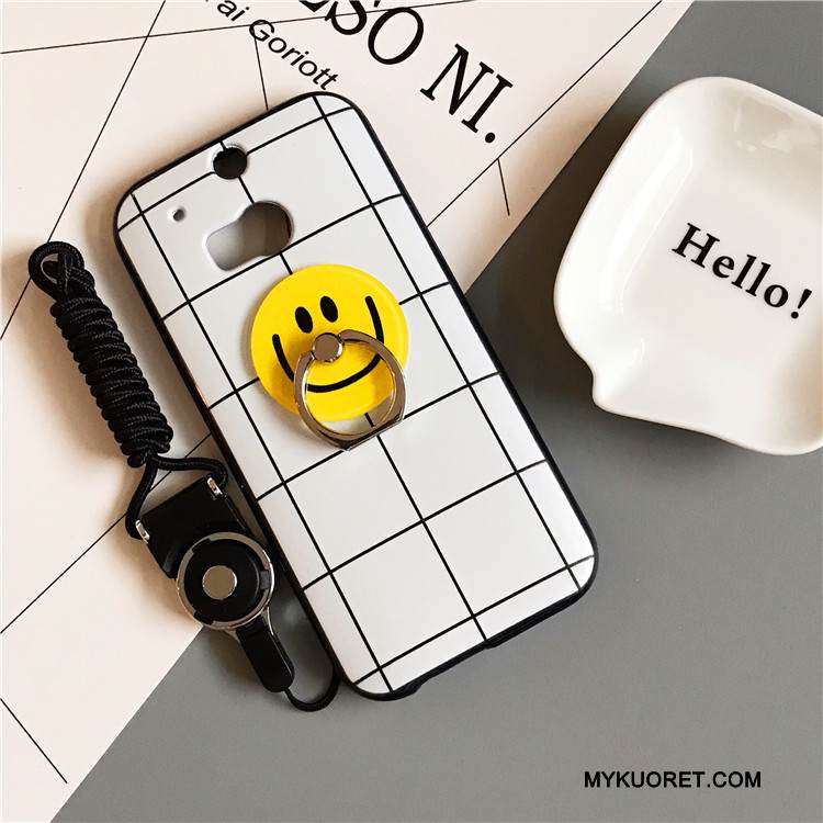 Kuori Htc One M8 Silikoni Puhelimen Kuoret Valkoinen, Kotelo Htc One M8 Pehmeä Neste Musta Pleedi