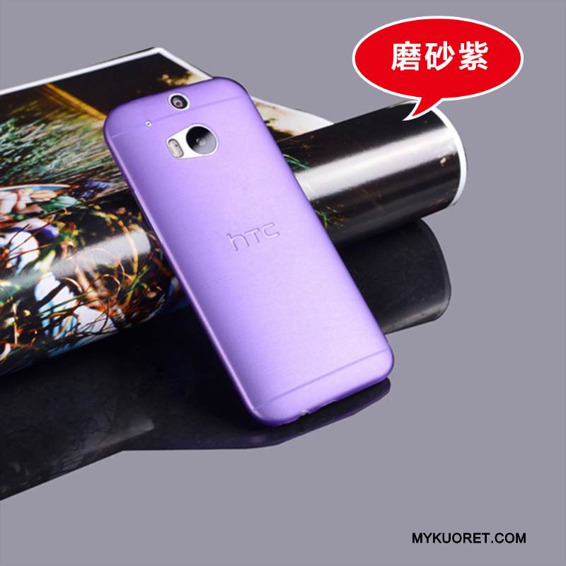 Kuori Htc One M8 Suojaus Kova Pesty Suede, Kotelo Htc One M8 Harmaa Ultra