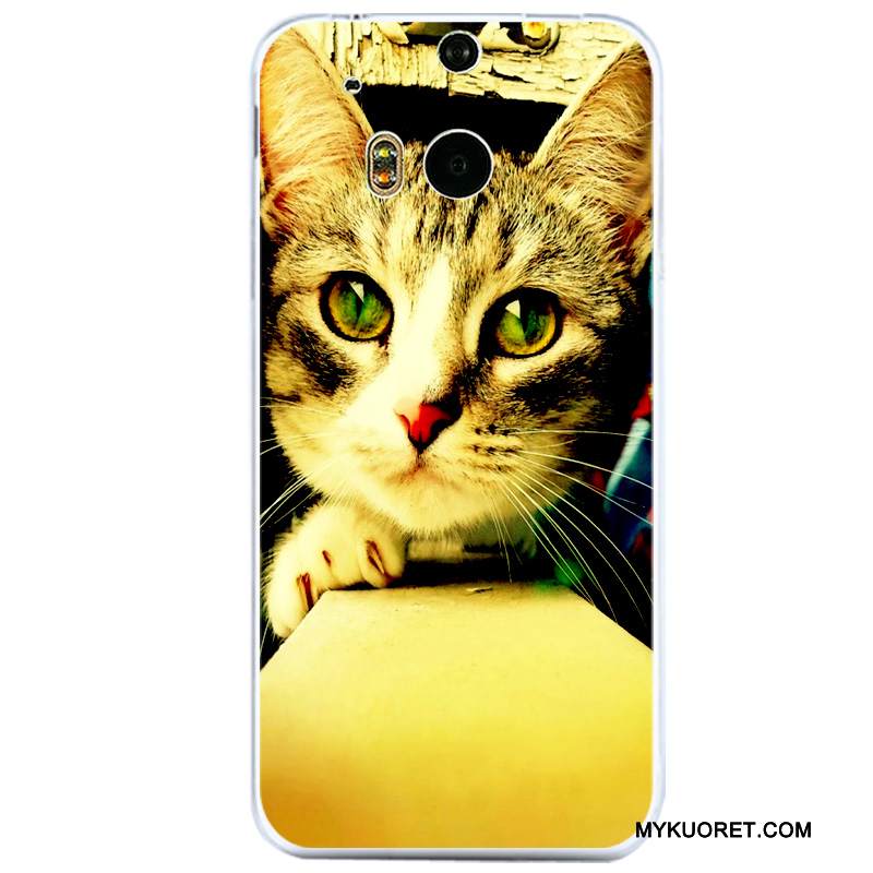 Kuori Htc One M8 Suojaus Läpinäkyvä Puhelimen Kuoret, Kotelo Htc One M8 Laukut Murtumaton Musta