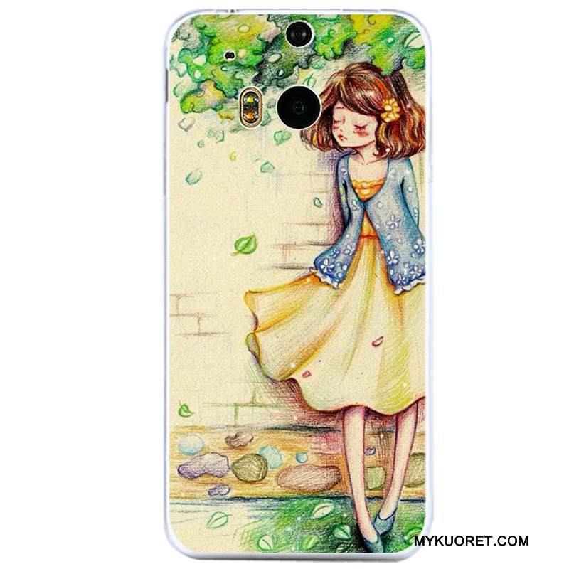 Kuori Htc One M8 Suojaus Läpinäkyvä Puhelimen Kuoret, Kotelo Htc One M8 Laukut Murtumaton Musta