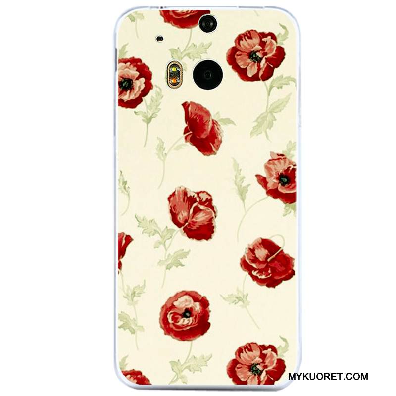 Kuori Htc One M8 Suojaus Läpinäkyvä Puhelimen Kuoret, Kotelo Htc One M8 Laukut Murtumaton Musta