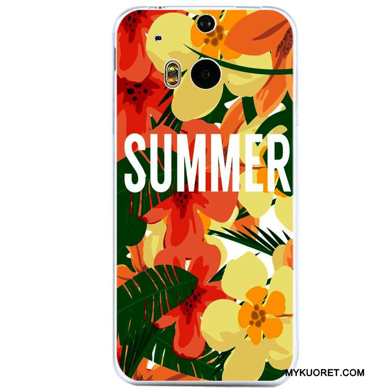 Kuori Htc One M8 Suojaus Läpinäkyvä Puhelimen Kuoret, Kotelo Htc One M8 Laukut Murtumaton Musta