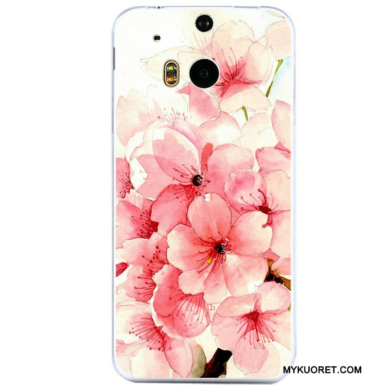 Kuori Htc One M8 Suojaus Läpinäkyvä Puhelimen Kuoret, Kotelo Htc One M8 Laukut Murtumaton Musta