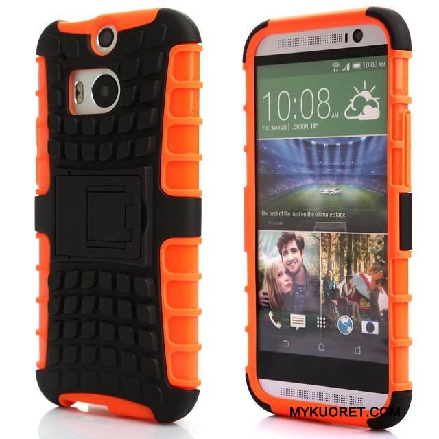 Kuori Htc One M8 Suojaus Puhelimen Kuoret Punainen, Kotelo Htc One M8 Tuki Murtumaton