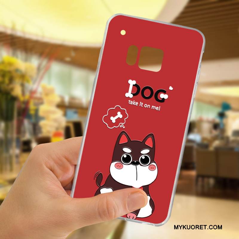 Kuori Htc One M9 Kohokuviointi Ihana Uusi, Kotelo Htc One M9 Silikoni Murtumaton Punainen