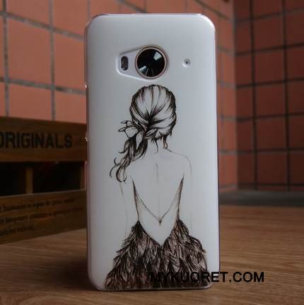 Kuori Htc One M9 Maalaus Trendi Puhelimen Kuoret, Kotelo Htc One M9 Suojaus Murtumaton Musta