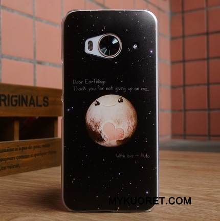 Kuori Htc One M9 Maalaus Trendi Puhelimen Kuoret, Kotelo Htc One M9 Suojaus Murtumaton Musta