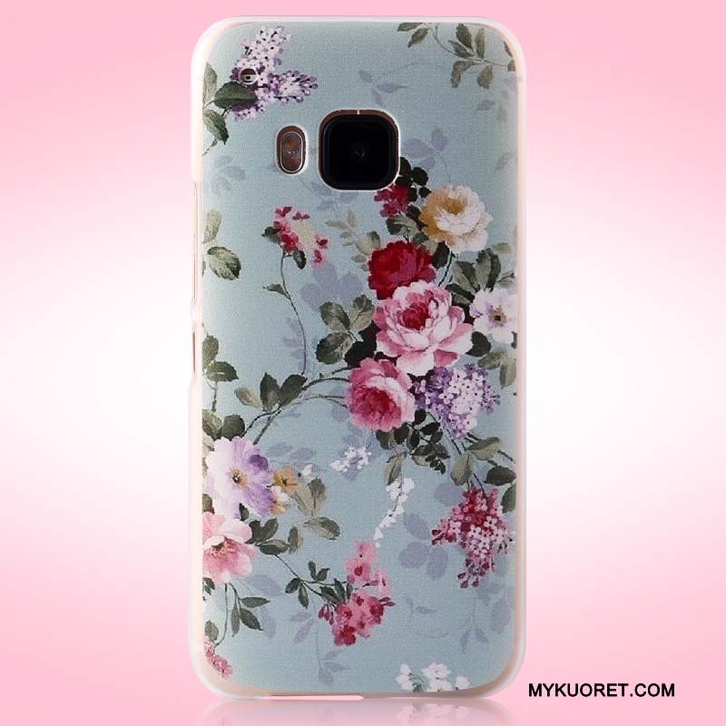 Kuori Htc One M9 Maalaus Violetti Pesty Suede, Kotelo Htc One M9 Suojaus Trendi Puhelimen Kuoret