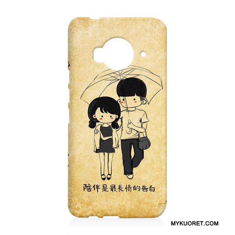 Kuori Htc One M9 Sarjakuva Valkoinen Kova, Kotelo Htc One M9 Pehmeä Neste Puhelimen Kuoret