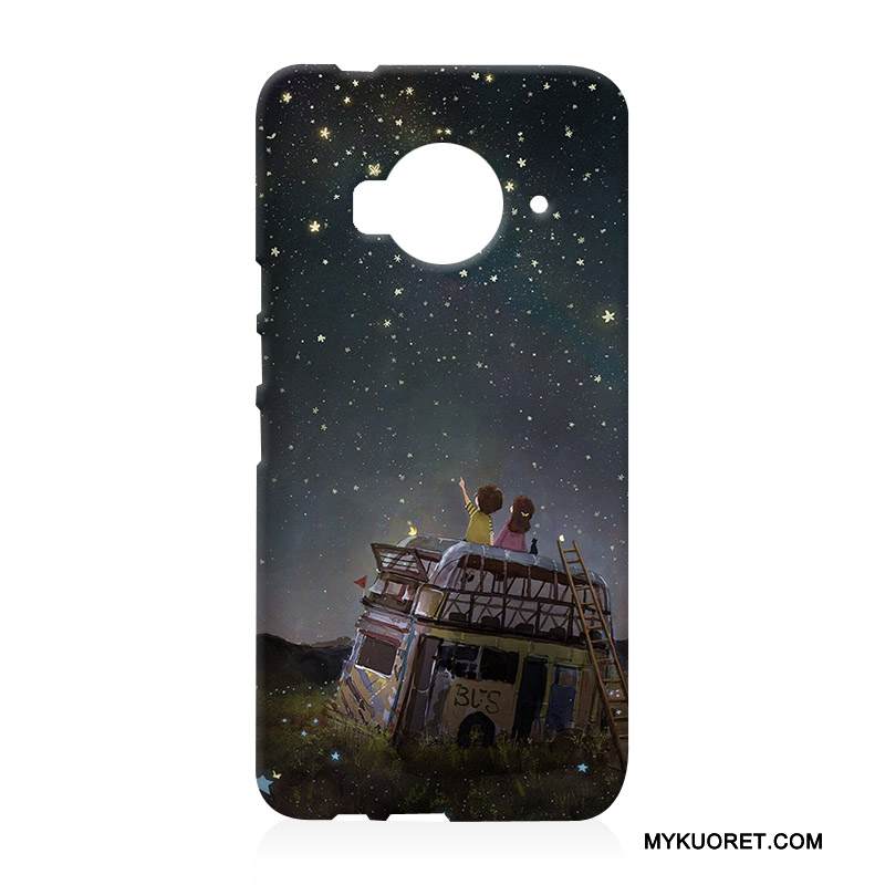 Kuori Htc One M9 Sarjakuva Valkoinen Kova, Kotelo Htc One M9 Pehmeä Neste Puhelimen Kuoret