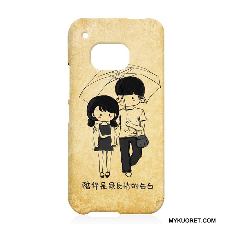 Kuori Htc One M9 Silikoni Kova Keltainen, Kotelo Htc One M9 Suojaus Murtumaton Uusi