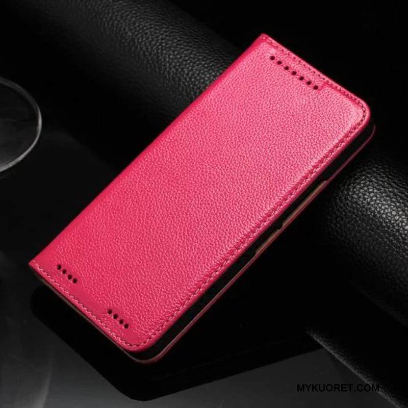 Kuori Htc One M9 Suojaus Puhelimen Kuoret Punainen, Kotelo Htc One M9 Nahka