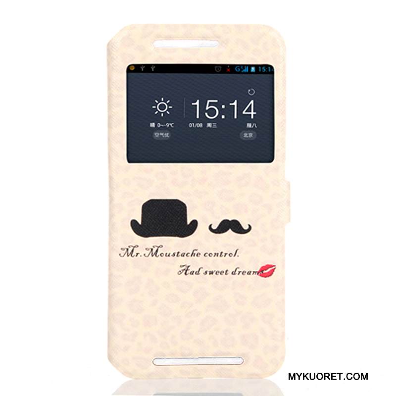 Kuori Htc One M9 Suojaus Puhelimen Kuoret Sininen, Kotelo Htc One M9 Pehmeä Neste Avaa Ikkuna