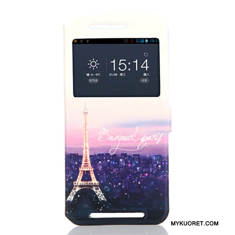 Kuori Htc One M9 Suojaus Puhelimen Kuoret Sininen, Kotelo Htc One M9 Pehmeä Neste Avaa Ikkuna