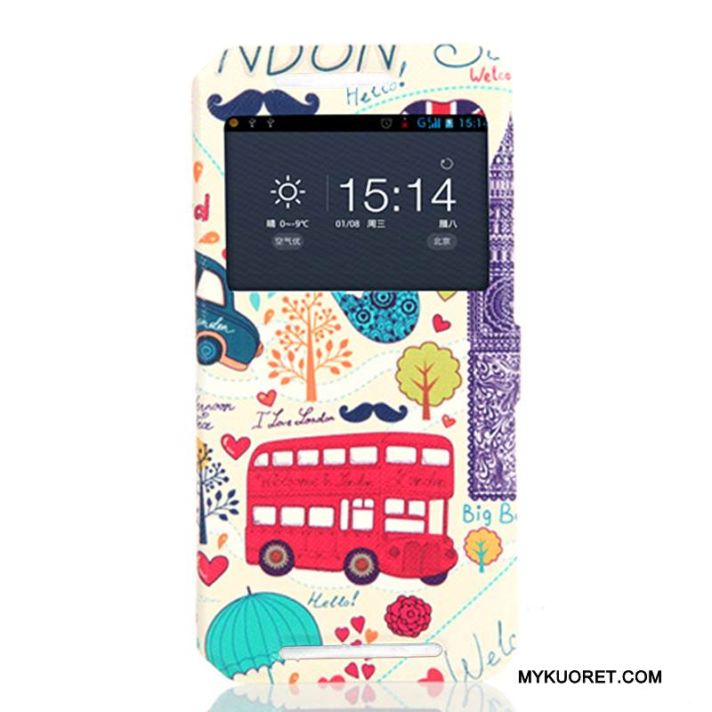 Kuori Htc One M9 Suojaus Puhelimen Kuoret Sininen, Kotelo Htc One M9 Pehmeä Neste Avaa Ikkuna