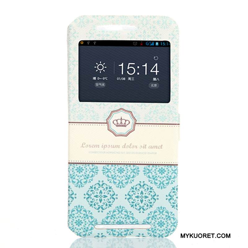 Kuori Htc One M9 Suojaus Puhelimen Kuoret Sininen, Kotelo Htc One M9 Pehmeä Neste Avaa Ikkuna