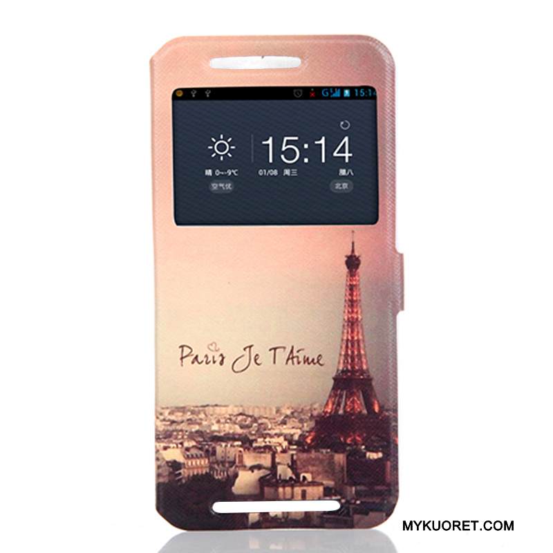 Kuori Htc One M9 Suojaus Puhelimen Kuoret Sininen, Kotelo Htc One M9 Pehmeä Neste Avaa Ikkuna