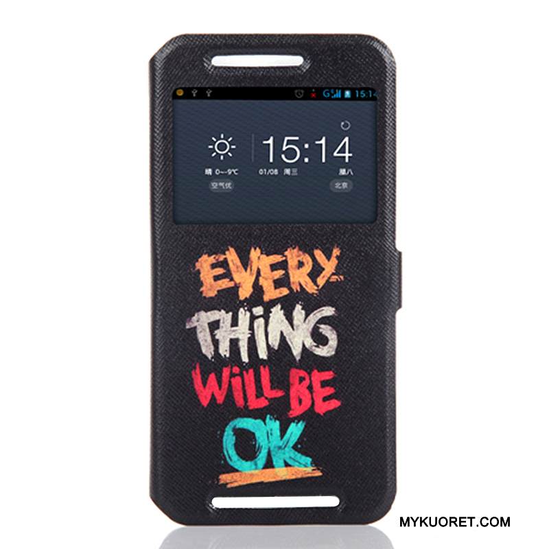 Kuori Htc One M9 Suojaus Puhelimen Kuoret Sininen, Kotelo Htc One M9 Pehmeä Neste Avaa Ikkuna