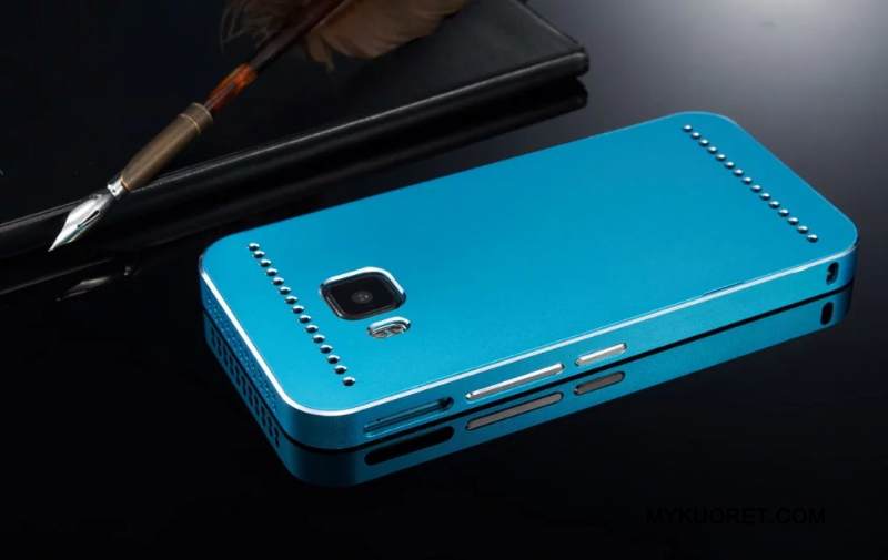 Kuori Htc One M9 Suojaus Puhelimen Kuoret Takakansi, Kotelo Htc One M9 Laukut Sininen Kehys