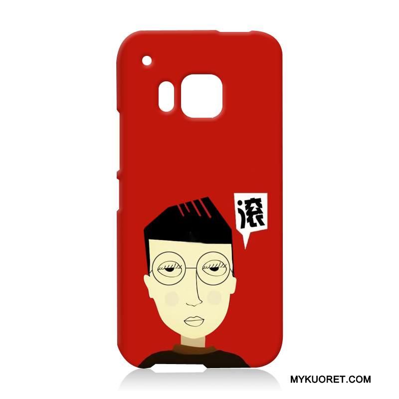 Kuori Htc One M9 Suojaus Sininen Kova, Kotelo Htc One M9 Kohokuviointi Uusi Puhelimen Kuoret