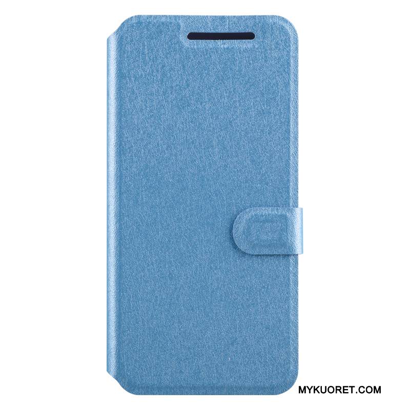 Kuori Htc One M9 Suojaus Sininen Puhelimen Kuoret, Kotelo Htc One M9 Nahka