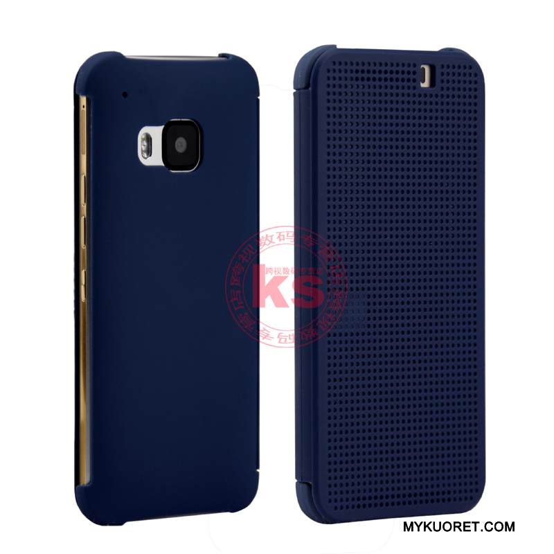 Kuori Htc One M9 Suojaus Violetti Trendi, Kotelo Htc One M9 Nahka Syvä Väri Horrostila