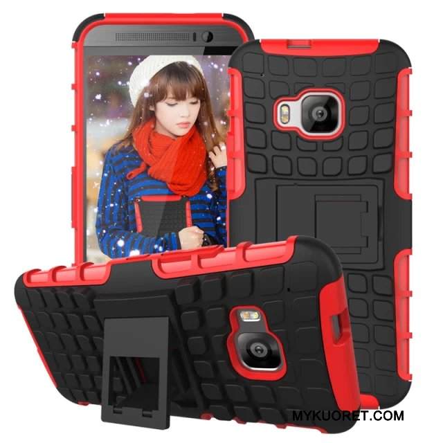 Kuori Htc One M9 Tuki Murtumaton Liukumaton, Kotelo Htc One M9 Suojaus Sininen Puhelimen Kuoret