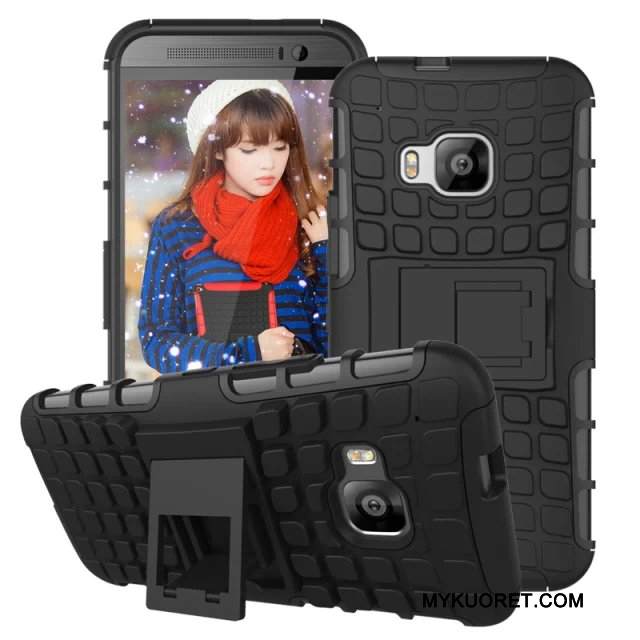 Kuori Htc One M9 Tuki Murtumaton Liukumaton, Kotelo Htc One M9 Suojaus Sininen Puhelimen Kuoret