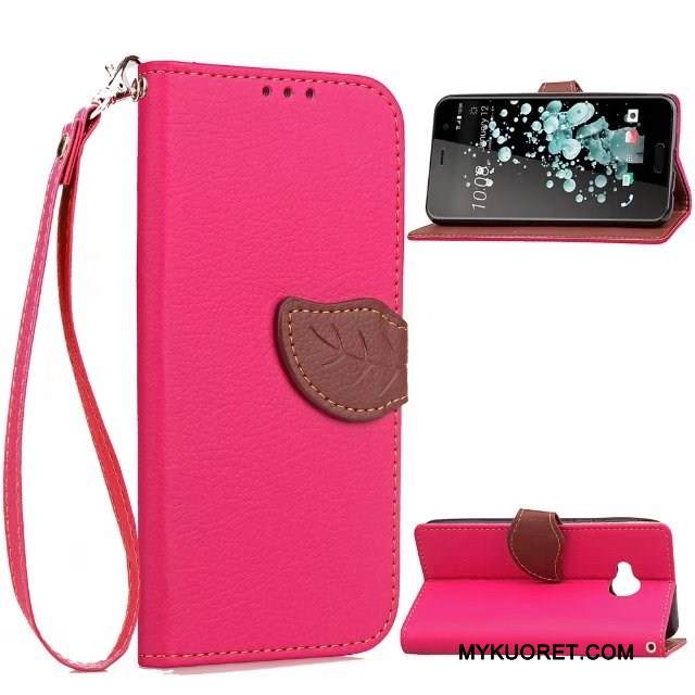 Kuori Htc U Play Luova Ripustettavat Koristeet Punainen, Kotelo Htc U Play Nahka Murtumaton Puhelimen Kuoret