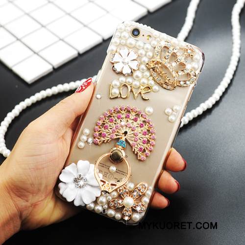 Kuori Htc U Play Rhinestone Inlay Rengas Puhelimen Kuoret, Kotelo Htc U Play Strassi Trendi Sininen