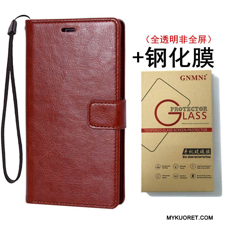 Kuori Htc U Play Suojaus Puhelimen Kuoret Murtumaton, Kotelo Htc U Play Nahka Punainen