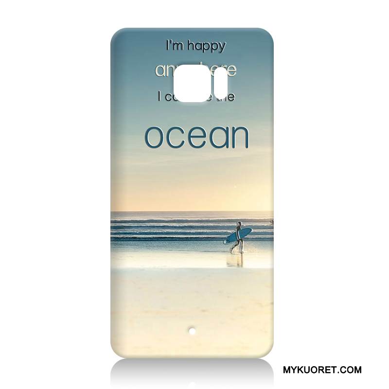 Kuori Htc U Ultra Kohokuviointi Persoonallisuus Valkoinen, Kotelo Htc U Ultra Laukut Murtumaton Puhelimen Kuoret