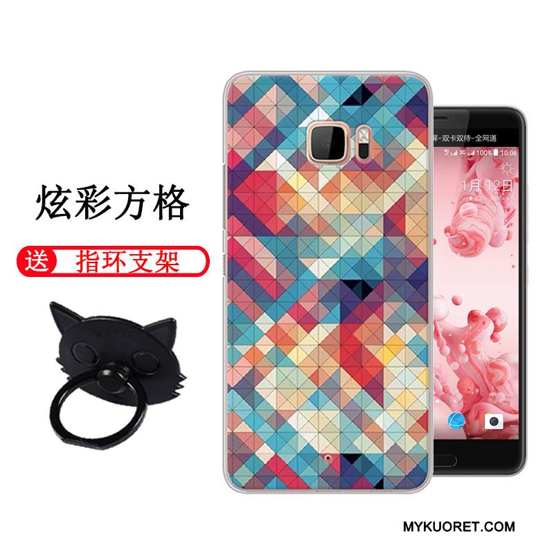 Kuori Htc U Ultra Luova Persoonallisuus Kova, Kotelo Htc U Ultra Sarjakuva Harmaa Trendi
