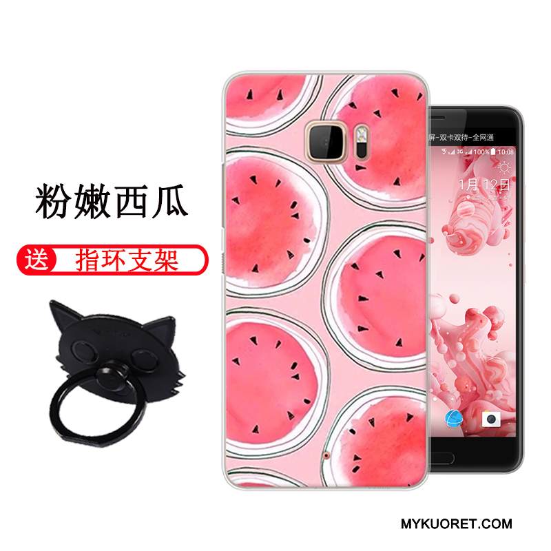 Kuori Htc U Ultra Luova Persoonallisuus Kova, Kotelo Htc U Ultra Sarjakuva Harmaa Trendi