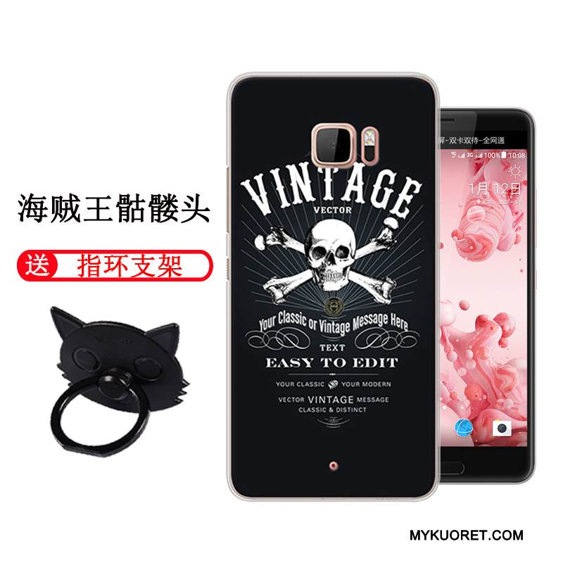 Kuori Htc U Ultra Luova Persoonallisuus Kova, Kotelo Htc U Ultra Sarjakuva Harmaa Trendi