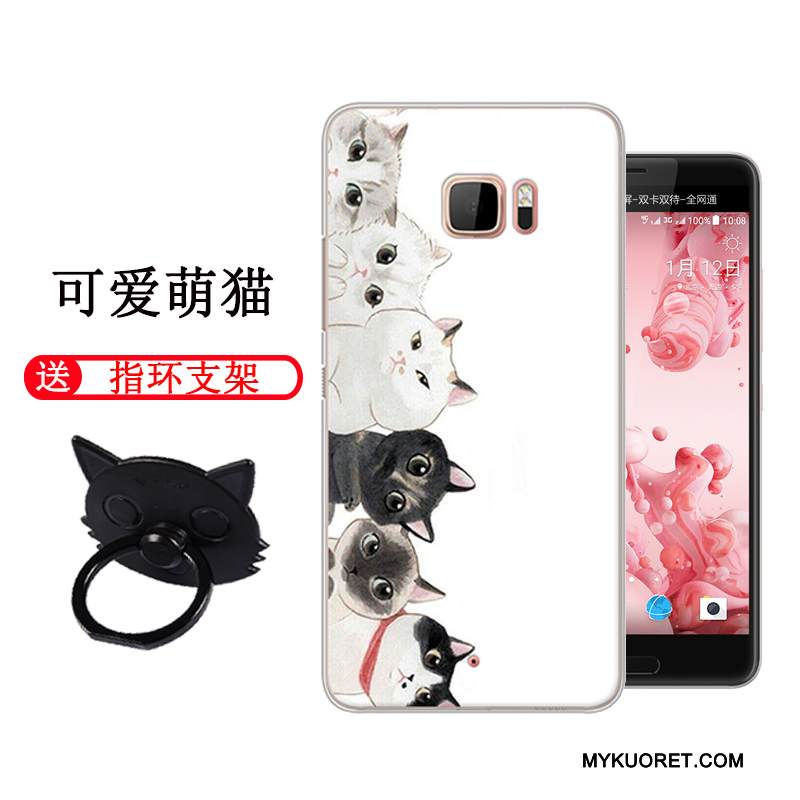 Kuori Htc U Ultra Luova Persoonallisuus Kova, Kotelo Htc U Ultra Sarjakuva Harmaa Trendi