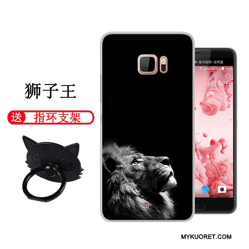 Kuori Htc U Ultra Luova Persoonallisuus Kova, Kotelo Htc U Ultra Sarjakuva Harmaa Trendi