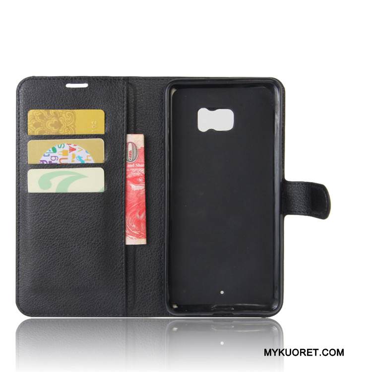 Kuori Htc U Ultra Nahka Murtumaton Valkoinen, Kotelo Htc U Ultra Salkku