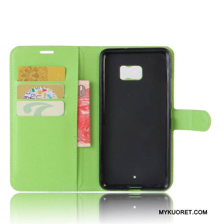 Kuori Htc U Ultra Nahka Murtumaton Valkoinen, Kotelo Htc U Ultra Salkku