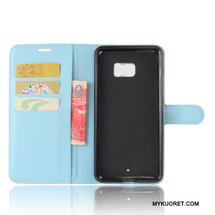 Kuori Htc U Ultra Nahka Murtumaton Valkoinen, Kotelo Htc U Ultra Salkku