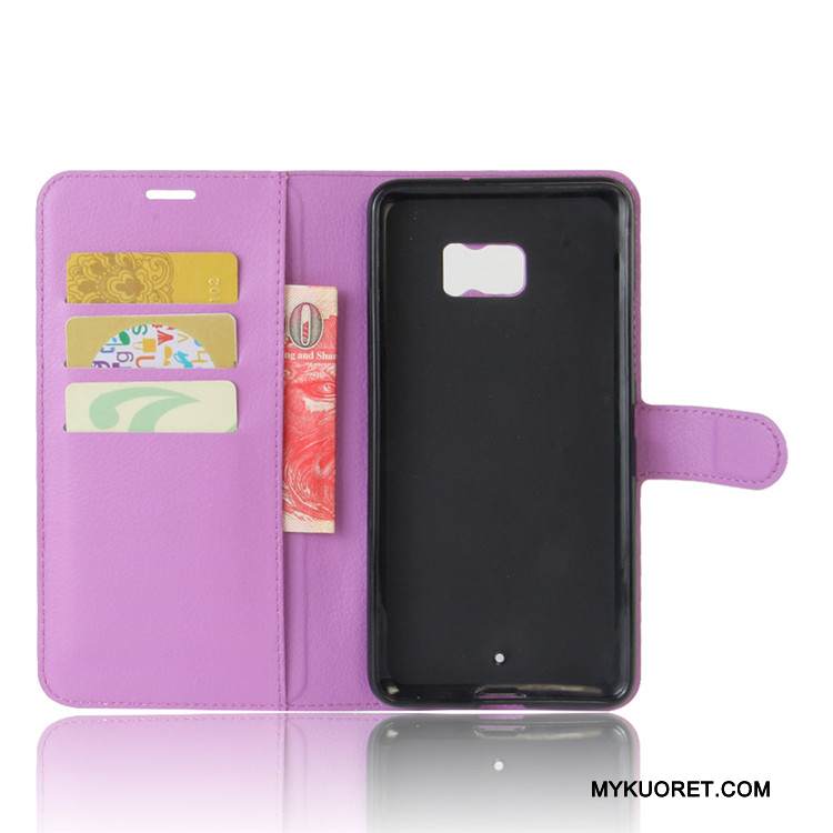 Kuori Htc U Ultra Nahka Murtumaton Valkoinen, Kotelo Htc U Ultra Salkku