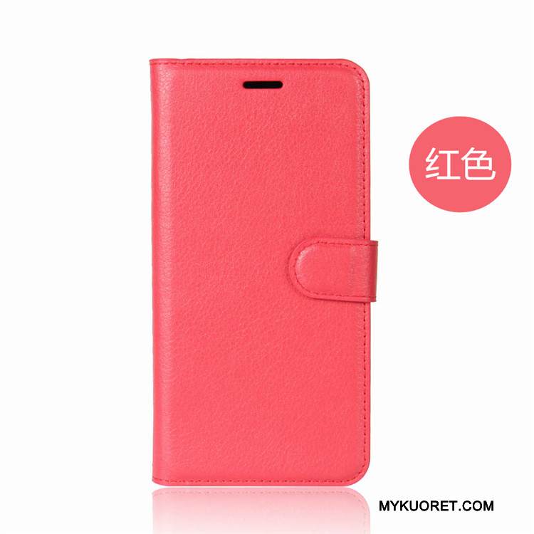 Kuori Htc U Ultra Nahka Puhelimen Kuoret Punainen, Kotelo Htc U Ultra Kuoret Murtumaton