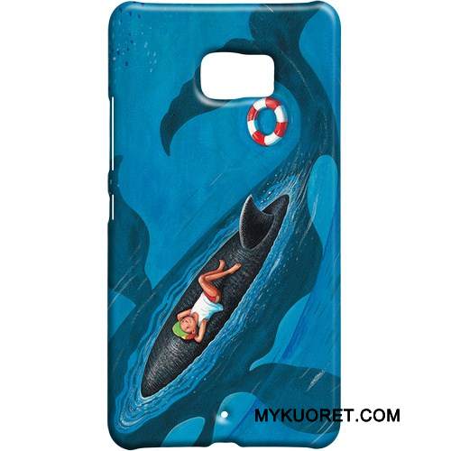 Kuori Htc U Ultra Suojaus Pesty Suede Taide, Kotelo Htc U Ultra Kova Vihreä