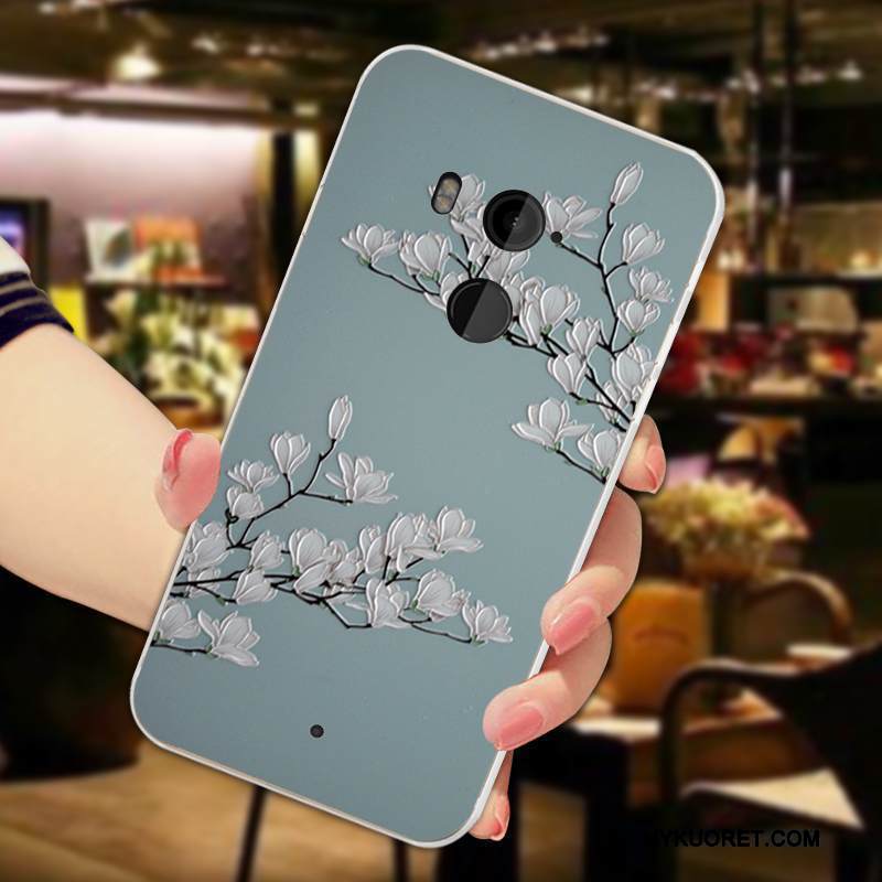 Kuori Htc U11+ Kohokuviointi Puhelimen Kuoret Murtumaton, Kotelo Htc U11+ Silikoni Kustannukset Kukka